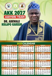 Oyo State 2027: Dr. Adewale Kolapo Kareem Declares Gubernatorial Ambition, Promises Visionary Leadership for Progress and Prosperity