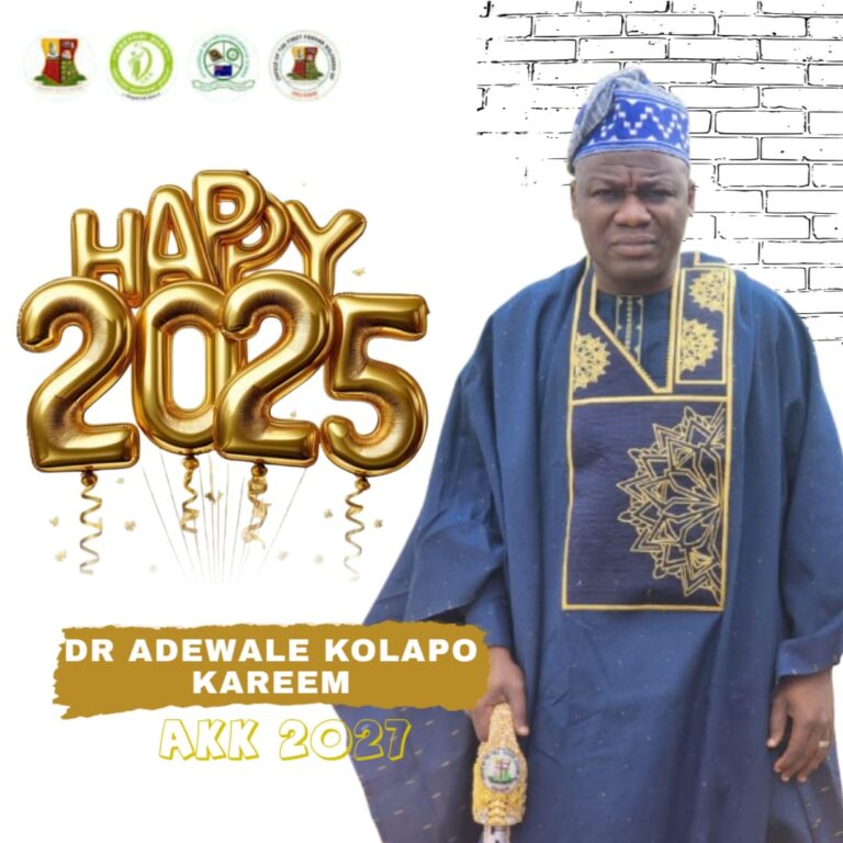 Dr. Adewale Kolapo Kareem (AKK) Extends Heartfelt New Year Message, Prays for Oyo State and Nigeria